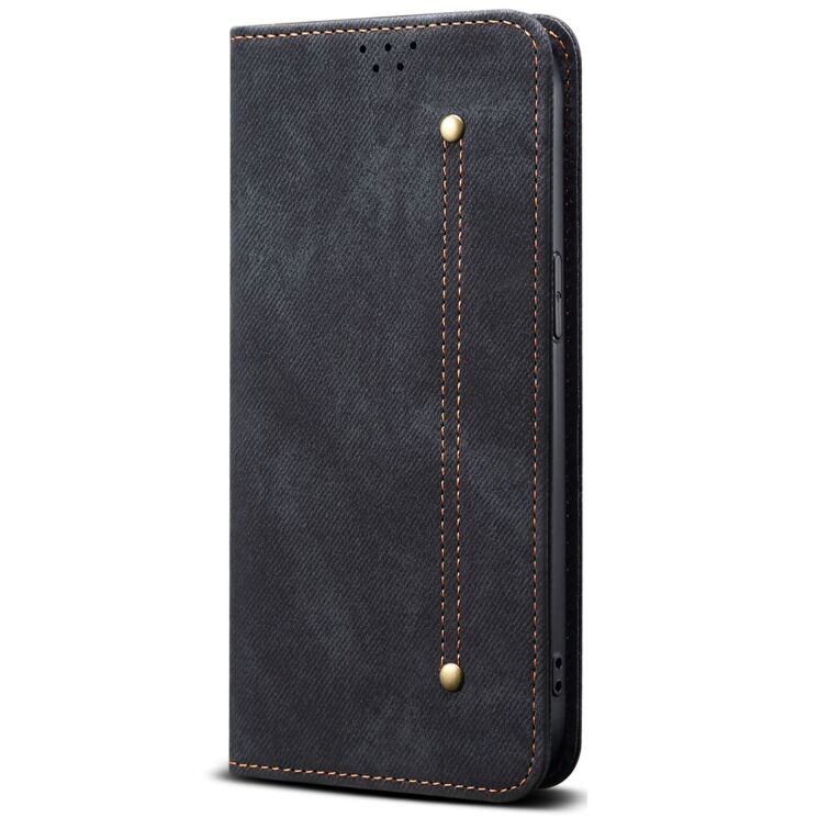 Чехол-книжка UniCase Jeans Wallet для Apple iPhone 17 Pro - Black: фото 5 из 6