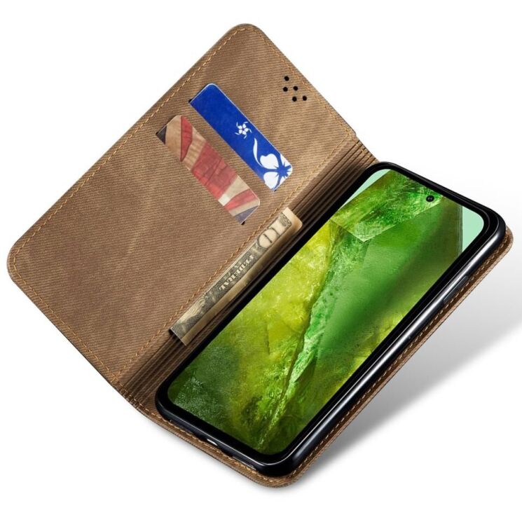 Чехол-книжка UniCase Jeans Wallet для Google Pixel 9 / 9 Pro - Khaki: фото 3 из 6