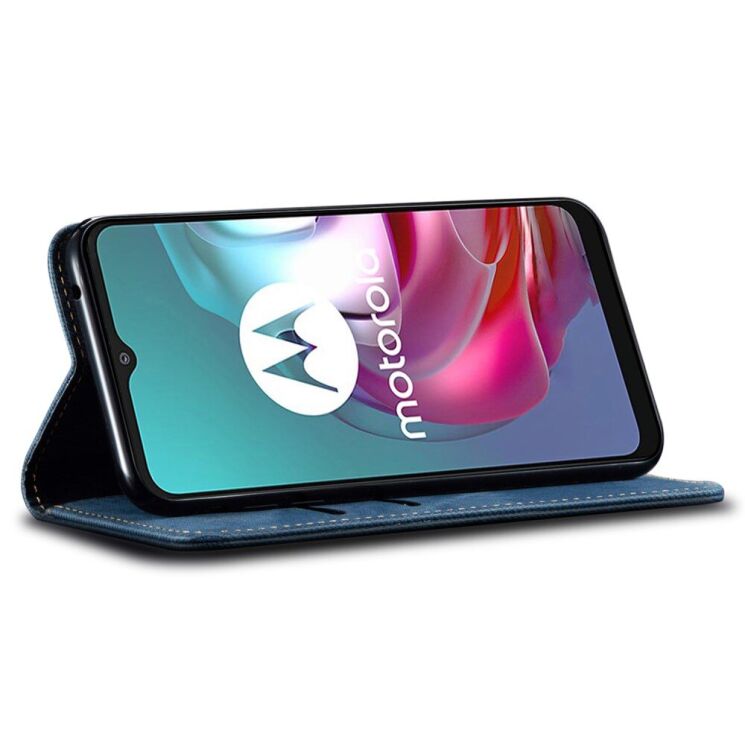 Чехол-книжка UniCase Jeans Wallet для Motorola Edge 50 Neo - Blue: фото 3 из 6