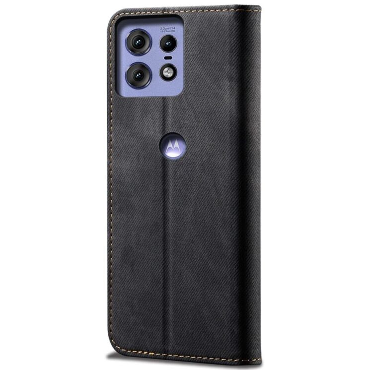 Чехол-книжка UniCase Jeans Wallet для Motorola Edge 50 Pro - Black: фото 6 из 6