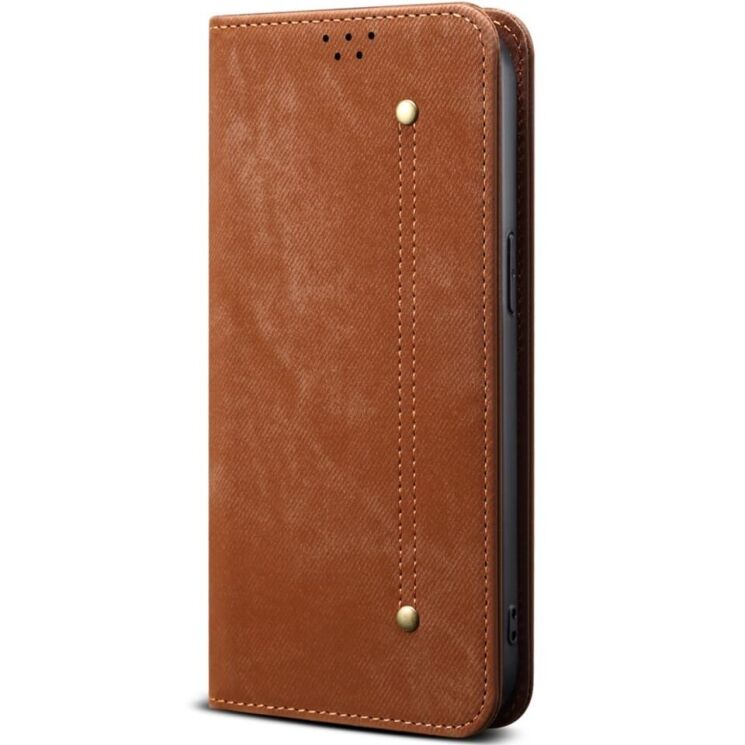 Чехол-книжка UniCase Jeans Wallet для Motorola Moto G15 - Coffee: фото 5 из 6