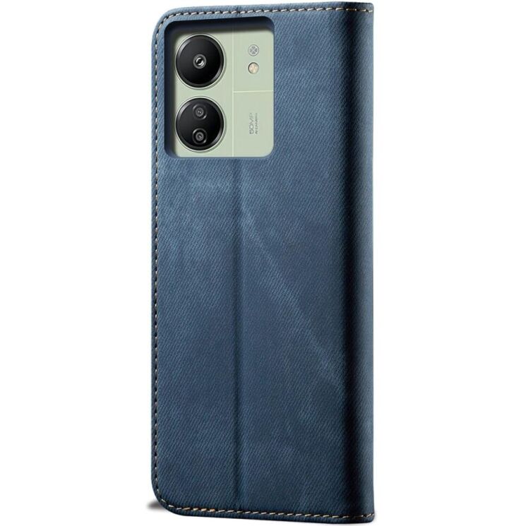 Чехол-книжка UniCase Jeans Wallet для Xiaomi Redmi 13C / Poco C65 - Blue: фото 6 из 6