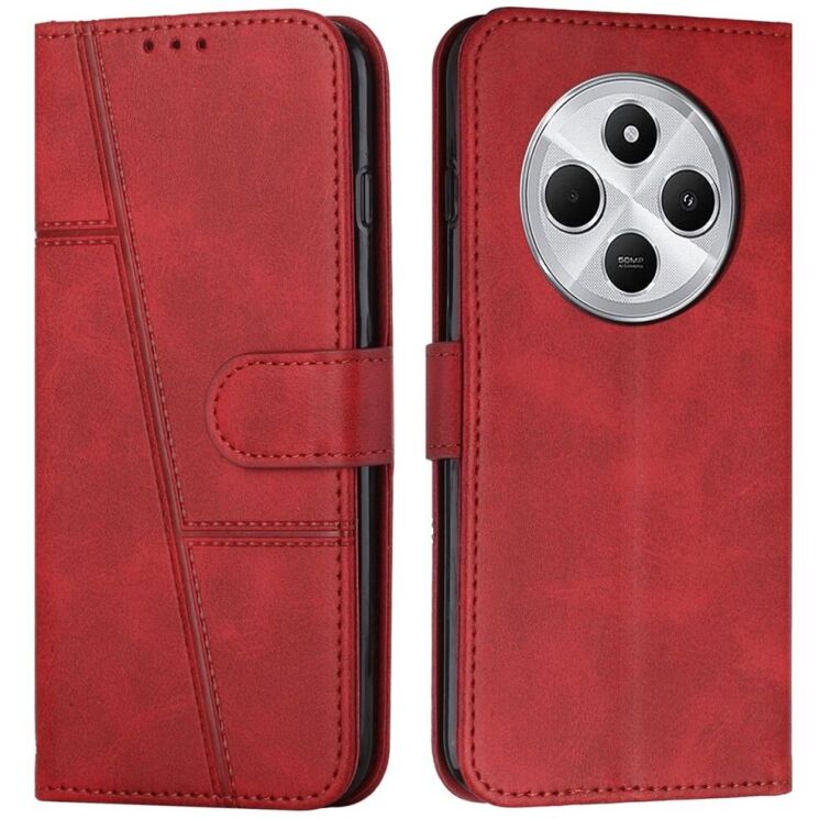 Чехол-книжка UniCase Jet Cover для Xiaomi Redmi 14C / Redmi A4 5G / Poco C75 - Red: фото 1 из 10