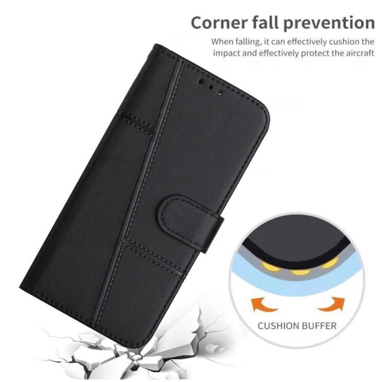 Чехол-книжка UniCase Jet Cover для Xiaomi Redmi Note 14 Pro 5G / Note 14 Pro Plus / Poco X7 - Black: фото 9 из 10