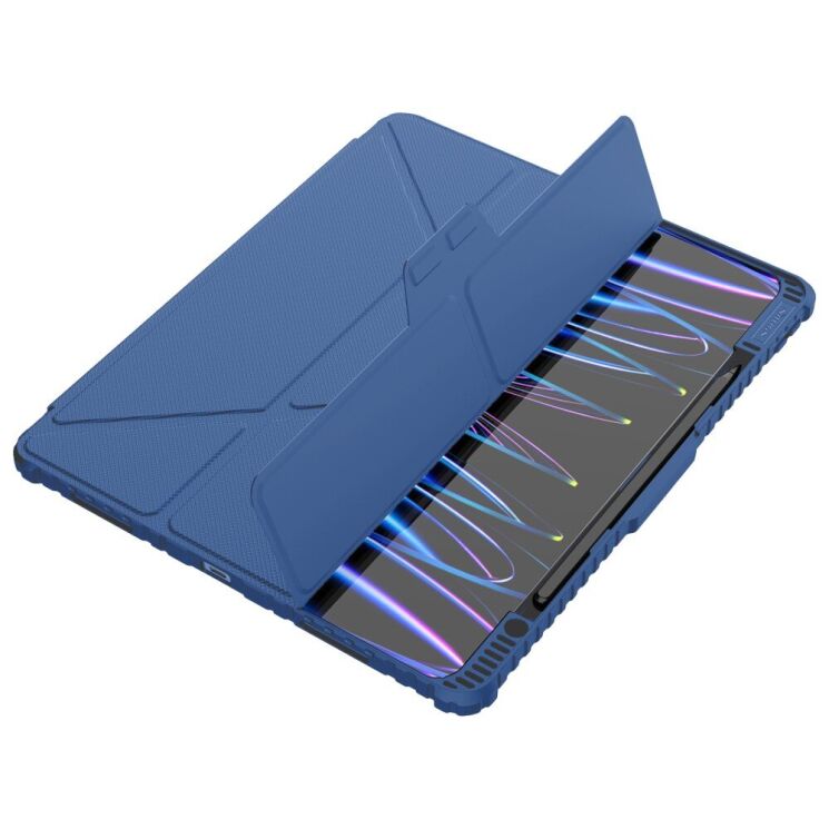 Чехол NILLKIN Bumper Leather Case Pro для Apple iPad Pro 13 (2024) - Blue: фото 3 из 17