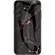 Чохол з малюнком Deexe Gradient Pattern для Samsung Galaxy S26 FE - Gold / Black (412708BF)