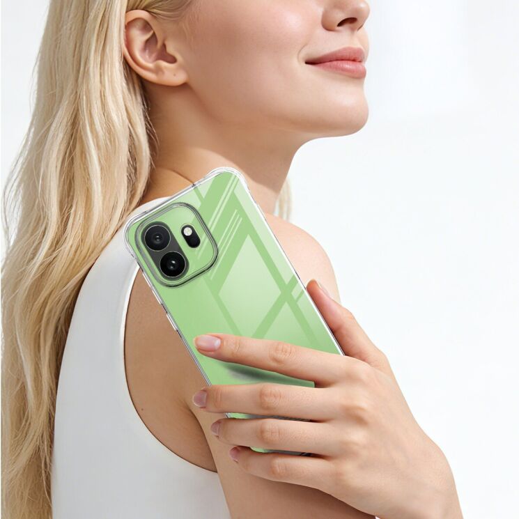 Чохол з посиленими кутами IMAK Airbag MAX Case для OnePlus 15T - Transparent: фото 5 з 8