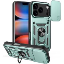Чохол із захистом камери Deexe Armor Shield для iPhone 18 Pro / 17 Pro - Green: фото 1 з 9