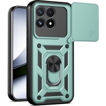 Чохол із захистом камери Deexe Armor Shield для Xiaomi Poco F9 Pro - Green: фото 1 з 9