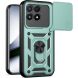 Чехол с защитой камеры Deexe Armor Shield для Xiaomi Poco F9 Pro - Green (429125G). Фото 1 из 9