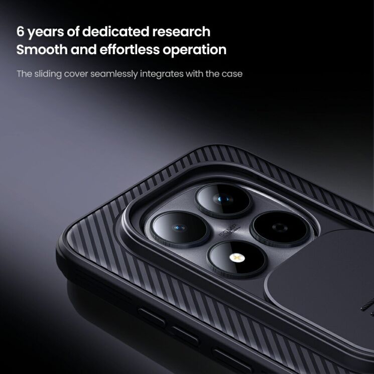 Чохол зі шторкою для камери NILLKIN CamShield Pro для Xiaomi Redmi Note 15 Pro 5G - Black (405004B) Чохол зі шторкою для камери NILLKIN CamShield Pro для Xiaomi Redmi Note 15 Pro 5G - Black: фото 8 з 16