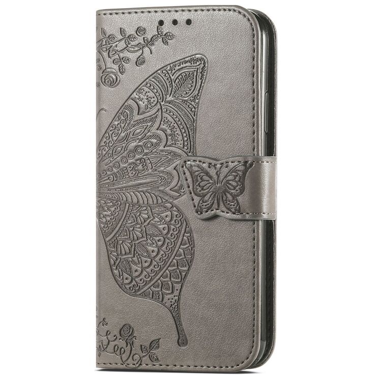 Чохол-книжка з малюнком UniCase Butterfly Pattern для Honor 200 - Grey: фото 6 з 7