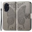Чохол-книжка з малюнком UniCase Butterfly Pattern для Honor 200 - Grey (364158H)
