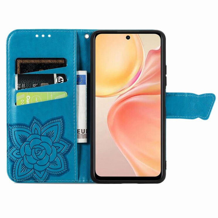 Чохол UniCase Butterfly Pattern для Infinix Smart 9 (X6532) - Blue: фото 2 з 6