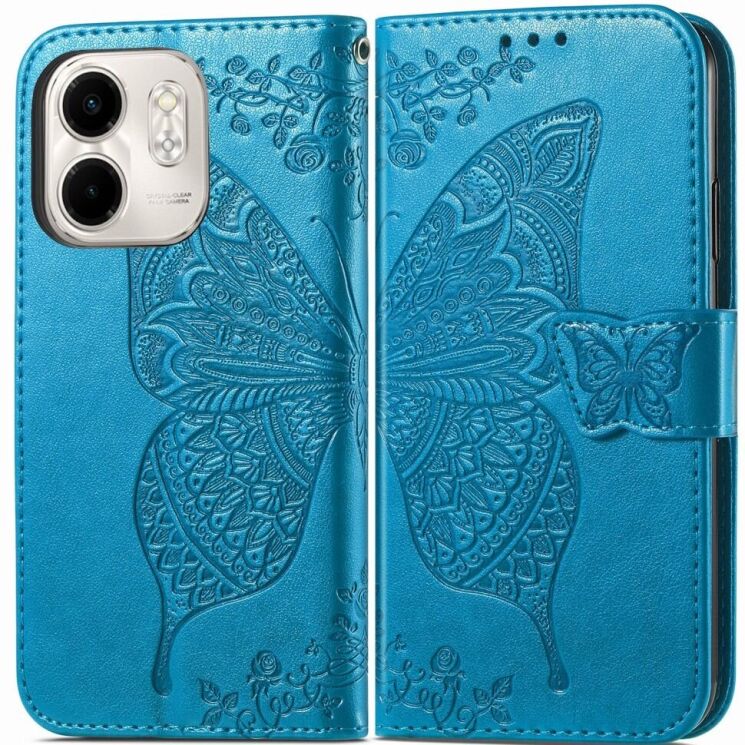 Чохол UniCase Butterfly Pattern для Infinix Smart 9 (X6532) - Blue: фото 1 з 6