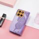 Чехол UniCase Butterfly Pattern для Motorola Moto G15 - Light Purple (377409LV). Фото 6 из 12