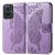 Чехол UniCase Butterfly Pattern для Motorola Moto G55 - Light Purple: фото 1 из 7
