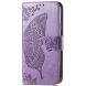 Чехол UniCase Butterfly Pattern для Motorola Moto G55 - Light Purple (366133LV). Фото 5 из 7