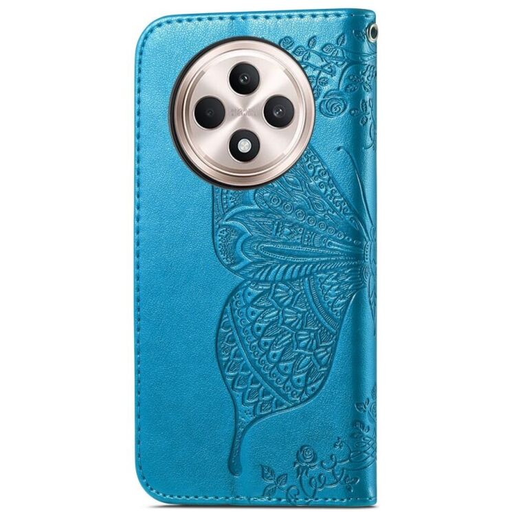 Чехол UniCase Butterfly Pattern для OPPO Reno 12 F/FS - Blue: фото 5 из 10