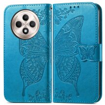 Чехол UniCase Butterfly Pattern для OPPO Reno 12 F/FS - Blue: фото 1 из 10