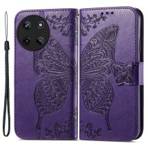 Чохол UniCase Butterfly Pattern для Realme 11 4G - Dark Purple: фото 1 з 6
