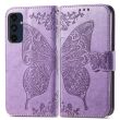 Чехол UniCase Butterfly Pattern для Samsung Galaxy A16 (A165) - Light Purple (365215LV)