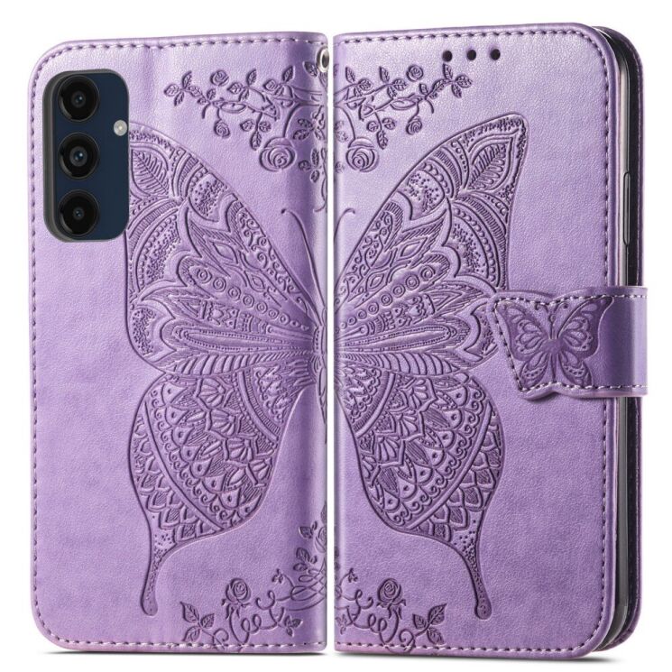 Чехол UniCase Butterfly Pattern для Samsung Galaxy A16 (A165) - Light Purple: фото 1 из 6