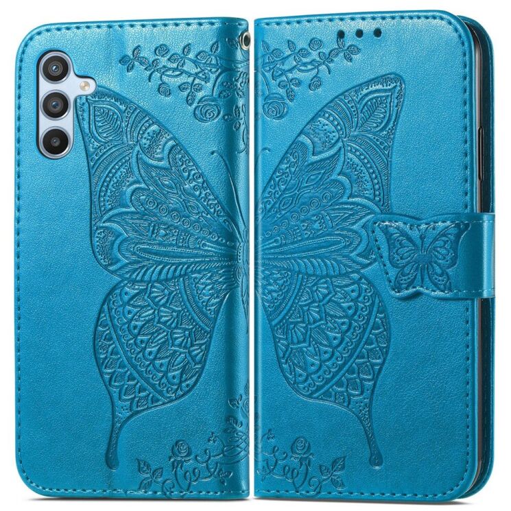 Чехол UniCase Butterfly Pattern для Samsung Galaxy A36 (A366) / A56 (A566) - Blue: фото 1 из 10