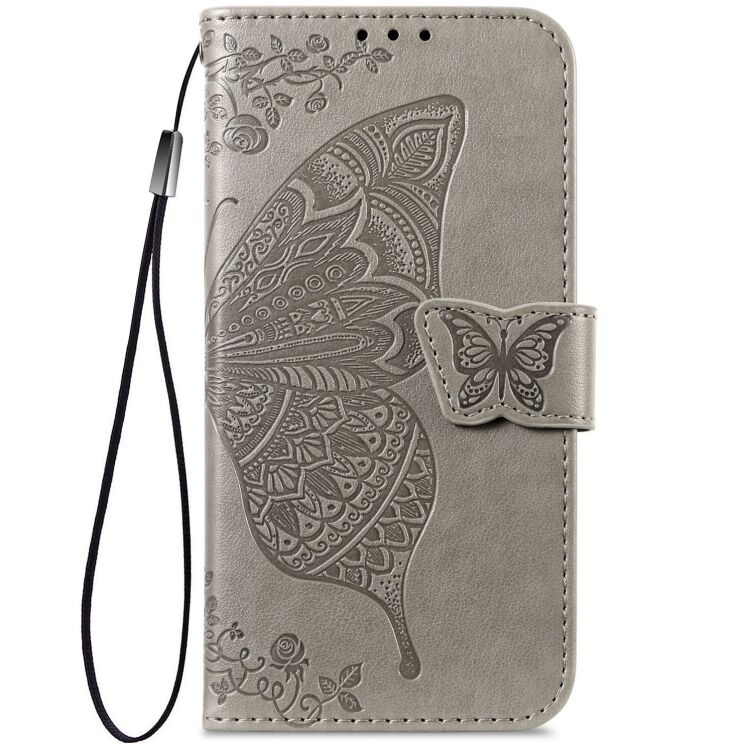 Чохол UniCase Butterfly Pattern для ZTE Blade A76 - Grey: фото 5 з 10