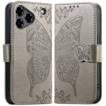 Чехол UniCase Butterfly Pattern для ZTE Blade A76 - Grey: фото 1 из 10