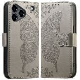 Чохол UniCase Butterfly Pattern для ZTE Blade A76 - Grey: фото 1 з 10