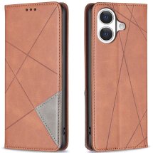 Чохол UniCase Geometric Pattern для Apple iPhone 17 - Brown: фото 1 з 8