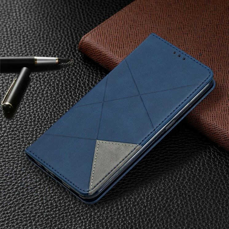 Чехол-книжка с кармашками UniCase Geometric Pattern для OPPO A31 - Blue: фото 8 из 10