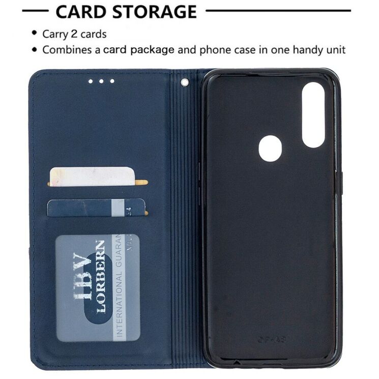 Чехол-книжка с кармашками UniCase Geometric Pattern для OPPO A31 - Blue: фото 6 из 10