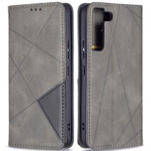Чехол UniCase Geometric Pattern для Samsung Galaxy S22 (S901) - Grey: фото 1 из 9