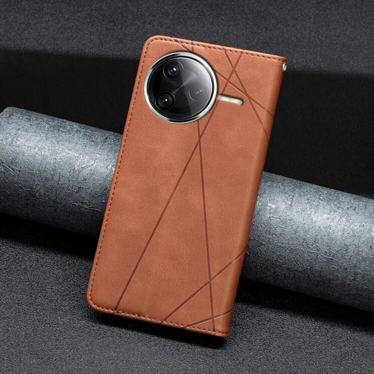 Чохол UniCase Geometric Pattern для Xiaomi Poco F7 Pro / F7 Ultra - Brown: фото 4 з 9