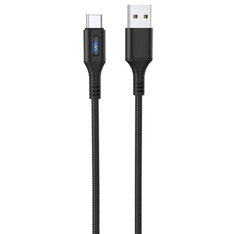 ᐉ Дата-кабель Hoco U79 Admirable Smart Power Type-C (1.2m) - Black: цена,  обзор - купить на wookie.com.ua