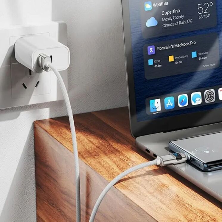 Кабель Hoco U137 USB to Type-C (66W, 5A, 1.2m) - Black: фото 7 з 7