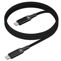 Кабель Hoco U153 Type-C to Type-C (100W, 1.2m) - Black: фото 1 з 9