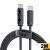 Кабель TOOCKI TX113C4 Type-C to Type-C 240W (2m) - Black: фото 1 з 8