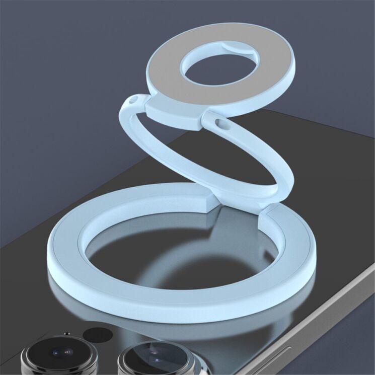 Кільце-тримач Deexe Magnetic Ring - Blue: фото 2 з 19