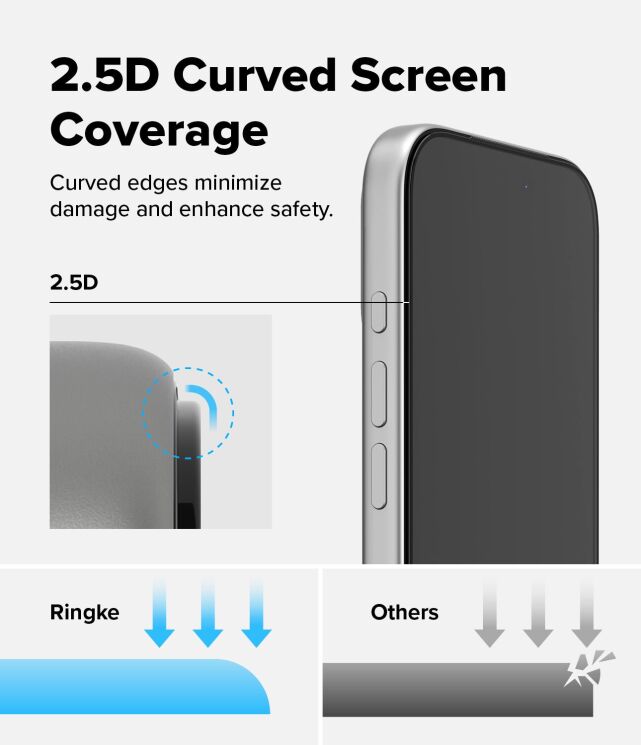 Комплект захисних стекол (2шт) Ringke Easy Slide Tempered Glass для iPhone 17 Pro (8800328811423): фото 10 з 18