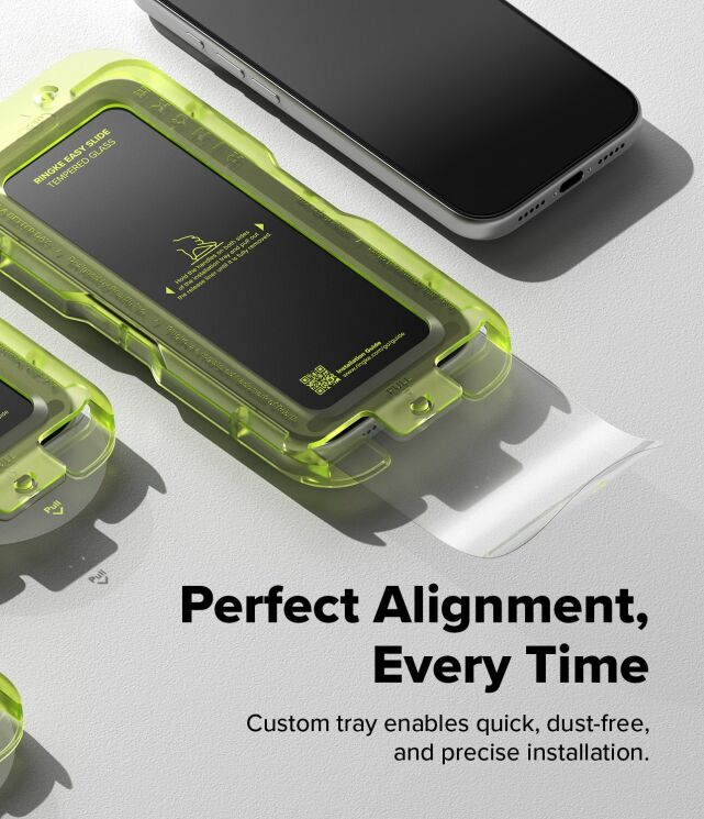 Комплект захисних стекол (2шт) Ringke Easy Slide Tempered Glass для iPhone 17 Pro (8800328811423): фото 4 з 18