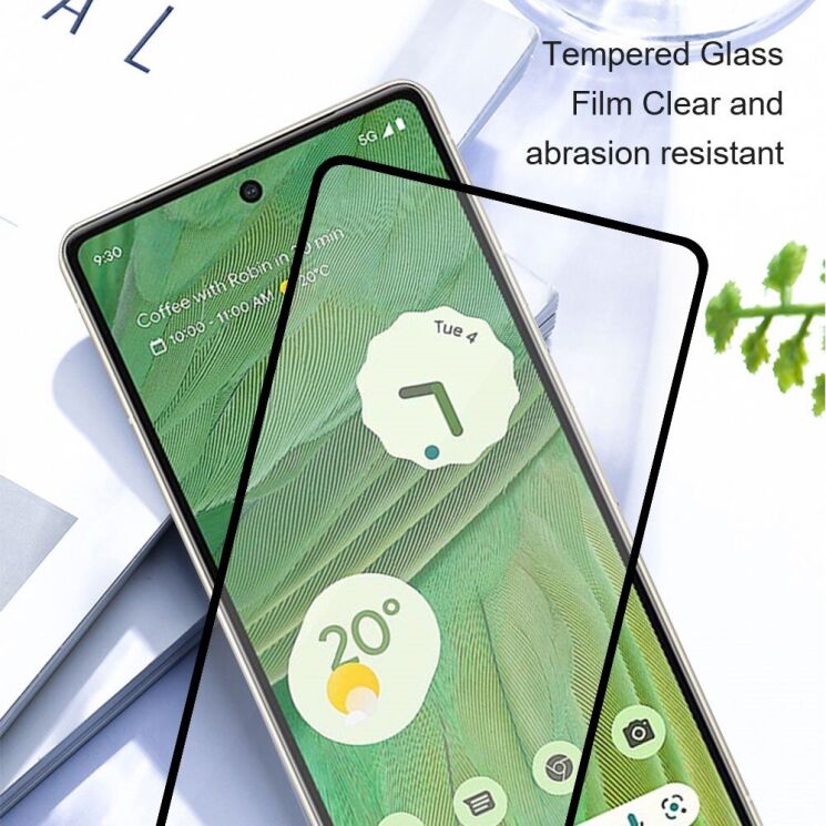 Комплект защитных стекол AMORUS Full Glue для Google Pixel 9 Pro XL - Black: фото 4 из 9