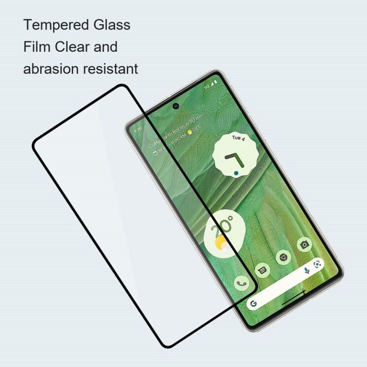 Комплект защитных стекол AMORUS Full Glue для Google Pixel 9 Pro XL - Black: фото 6 из 9