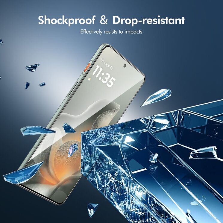 Комплект захисних стекол HAT PRINCE Full Glue для Motorola Moto G77 - Black: фото 4 з 5