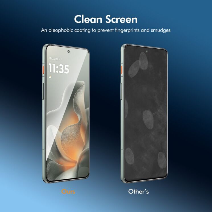 Комплект захисних стекол HAT PRINCE Full Glue для Motorola Moto G77 - Black: фото 3 з 5