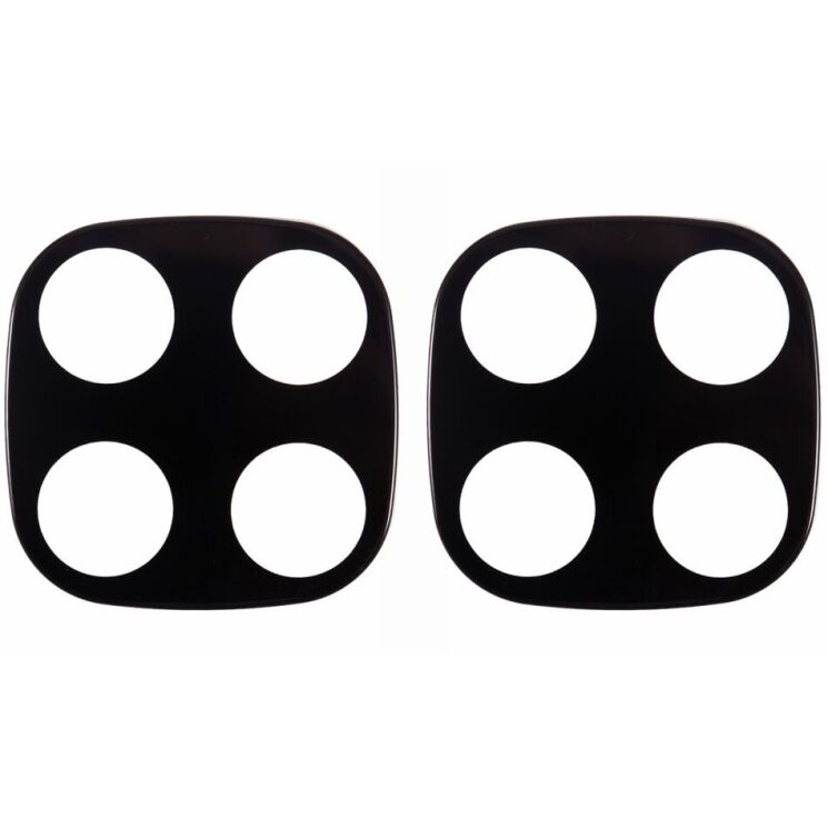Комплект защитных стекол на заднюю камеру Deexe Black Lens Protector для Xiaomi Redmi Note 14 Pro - Black: фото 2 из 5