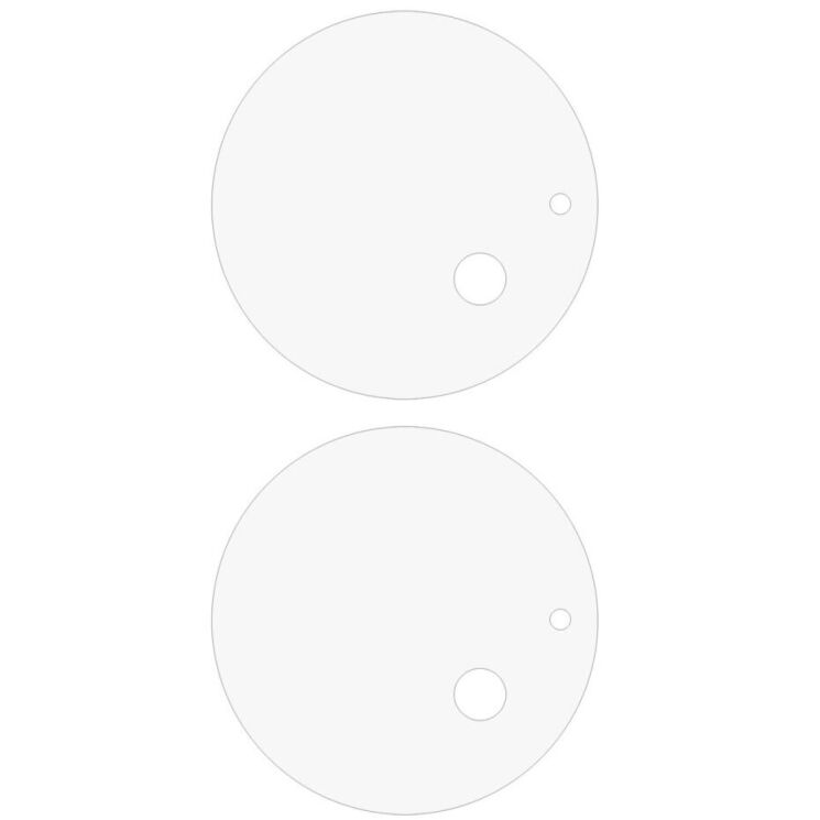 Комплект защитных стекол на заднюю камеру Deexe Camera Lens Protector для OnePlus 13: фото 2 из 4