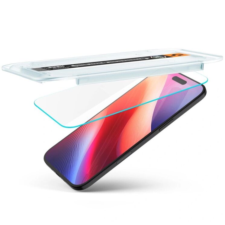 Комплект захисних стекол Spigen (SGP) GLAS.tR EZ Fit Sensor Protected для iPhone Air (AGL09861): фото 3 з 14
